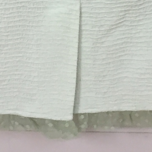 Rickie Freeman Teri John Pastel Green Textured Skirt - Picture 16 of 16